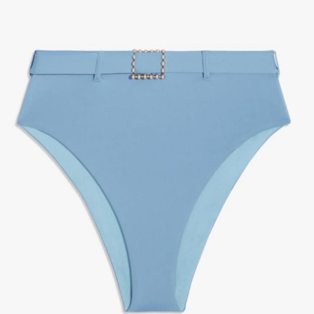 NWT WeWoreWhat Emily Dusk Blue Bikini Bottom - XS